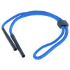 Brillenband mit Grip-Stopper und flexiblen Tube-Endstück mit 4 mm Öffnung in Blau