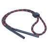 Brillenband mit Grip-Stopper und flexiblen Tube-Endstück mit 4 mm Öffnung in Schwarz - Rot