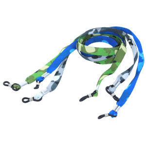 Brillenband / -kordel im Camouflage-Design in blau
