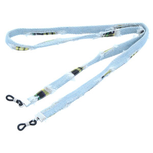 modernes Brillenband im Jeans-Look in Grau / Hellblau
