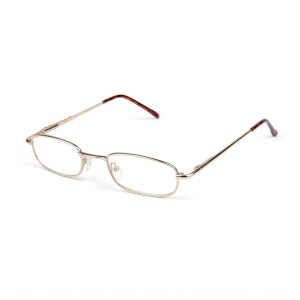 Klassische Lesebrille / Halbbrille CoopClip in Gold mit...