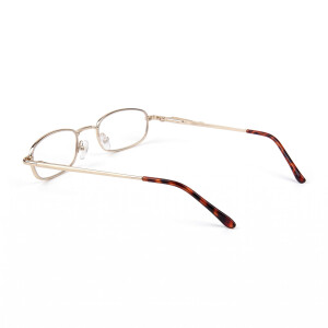 Klassische Lesebrille / Halbbrille CoopClip in Gold mit...