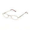 Klassische Lesebrille / Halbbrille CoopClip in Gold mit Clip / Befestigungsklammer +2,50 dpt