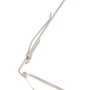 Klassische Lesebrille / Halbbrille CoopClip in Gold mit Clip / Befestigungsklammer +4,00 dpt