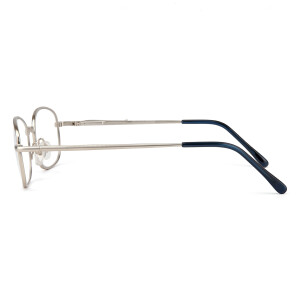 Klassische Lesebrille / Halbbrille CoopClip  in Silber...
