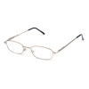 Klassische Lesebrille / Halbbrille CoopClip  in Silber Matt mit Clip / Befestigungsklammer +1,25 dpt