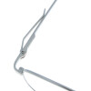 Klassische Lesebrille / Halbbrille CoopClip  in Silber Matt mit Clip / Befestigungsklammer +2,50 dpt