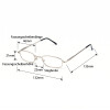 Klassische Lesebrille / Halbbrille CoopClip  in Silber Matt mit Clip / Befestigungsklammer +2,50 dpt