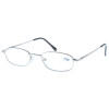 Klassische Lesebrille / Halbbrille CoopClip  in Silber Matt mit Clip / Befestigungsklammer +2,75 dpt