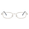 Klassische Lesebrille / Halbbrille CoopClip  in Silber Matt mit Clip / Befestigungsklammer +2,75 dpt