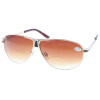 Bifokal-Sonnenbrille mit Verlaufstönung und Leseteil / Nahteil +1,50 dpt gold