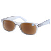 funktionellle Lese-Sonnenbrille "Maxima" im erstklassigen Design +1,00 dpt grau - braun