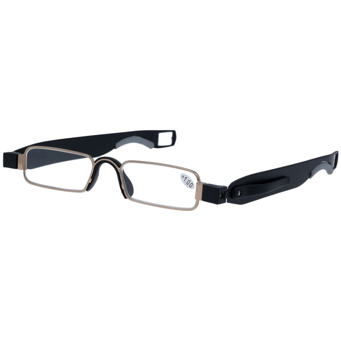 flache, schmale Lesebrille /-hilfe mit Clip + 3,5 dpt
