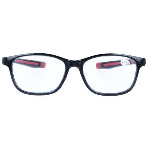 Lesebrille / Bildschirmbrille DUNJA mit auszieh- und verbindbaren Bügelenden schwarz - bordeaux +1,50 dpt