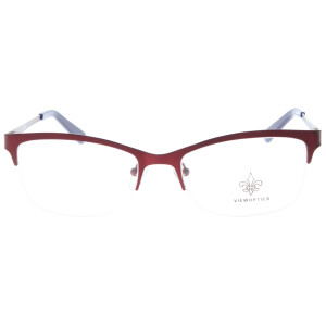 Sportliche Brillenfassung VIEWOPTICS Design VO1376B Bordeaux / Blau 53/17 Nylor