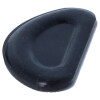Silikon-Nasenpad zum Aufkleben mit Komfort-Vertiefung - "Halbrund" mit 1,00 mm in Schwarz