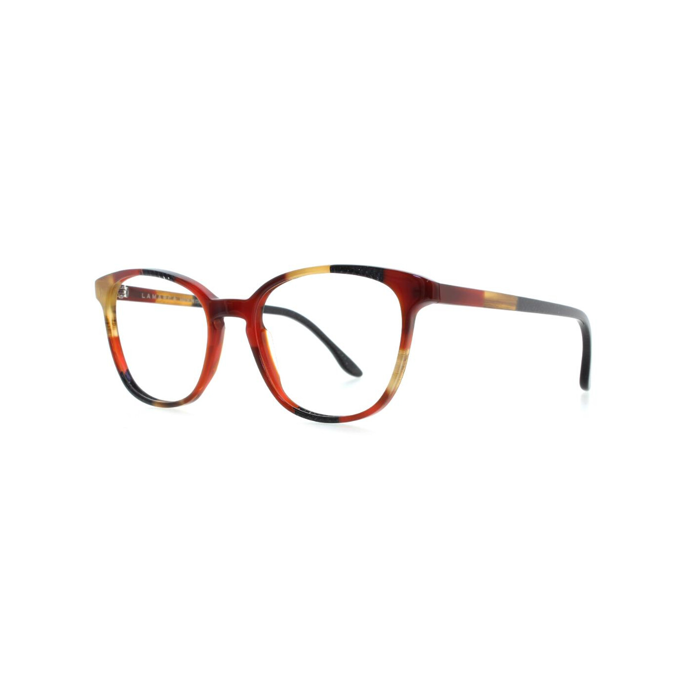 LAMARCA - Brille MOSAICO 41 Col. 06 Rot - Schwarz - Braun 51/18, 279,