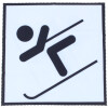 Motiv Microfasertuch "Skifahren"