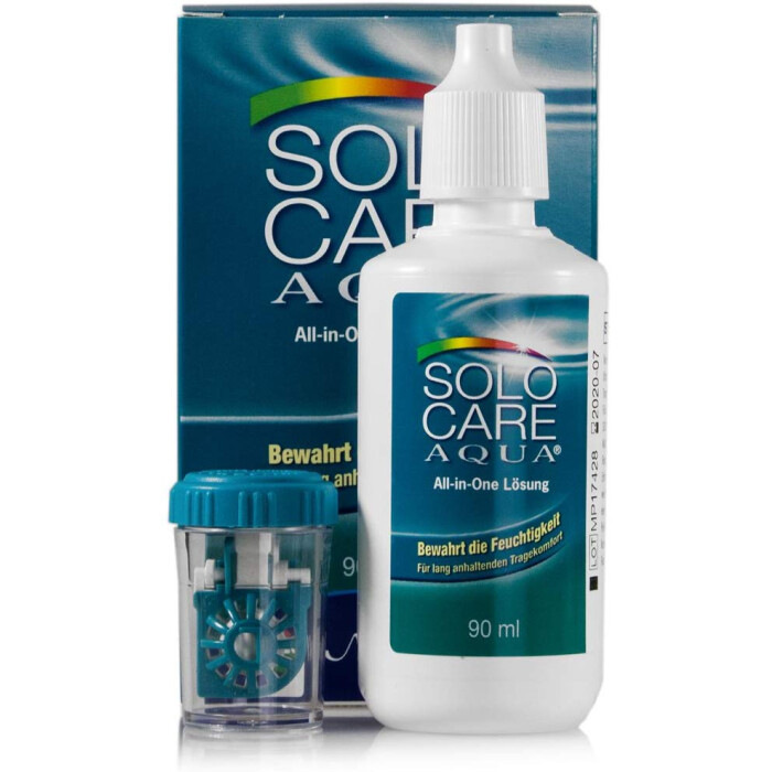 SOLO CARE AQUA® - Aufbewahrungslösung für weiche Kontaktlinsen - 90 ml