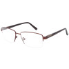 Herren-Brillenfassung in Nylor mit Federscharnier 17202A22 55/16-142 C3 braun
