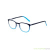 Bunte Lesebrille /-hilfe MARLEN mit farblich passendem Einstecketuibeutel in Blau + 2,50 dpt