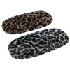 Flauschiges Hartschalenetui mit weichem Fellimitat im Leoparden-Muster LEO