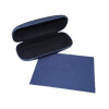 gummiertes MONTANA EYEWEAR Brillenetui inkl. Mikrofasertuch in hoch blau