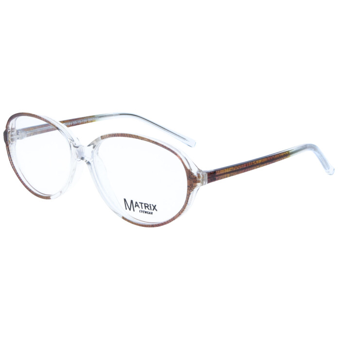 Matrix 818 Damen - Brillenfassung 55/15 in Braun - Transparent