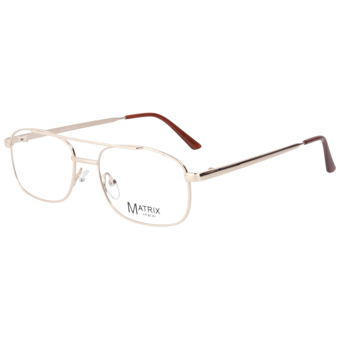 Elegante Metall - Brillenfassung Matrix  215 54/18-140 in Gold