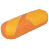 Schickes Hartschalenetui AARON mit zweifarbigem Kunstlederbezug Orange - Ocker