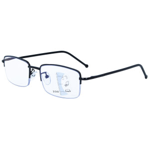 Schicke Gleitsichtbrille TONI - erweiterte Fertiglesehilfe / Arbeitsplatzbrille + 2,00 dpt Schwarz
