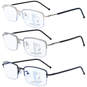 Schicke Gleitsichtbrille TONI - erweiterte Fertiglesehilfe / Arbeitsplatzbrille + 2,00 dpt Schwarz