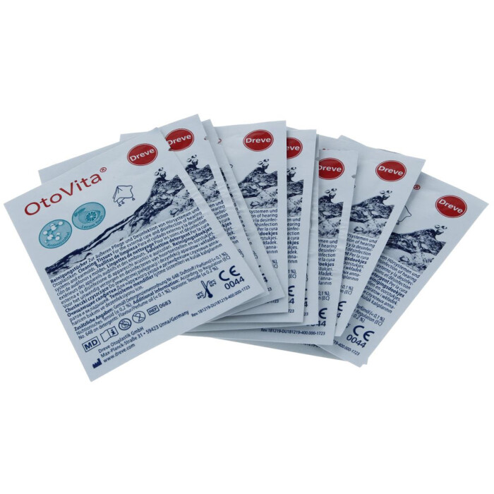OtoVita® Reinigungstücher zur äußeren Pflege und Desinfektion - einzeln verpackt - 30 Stk