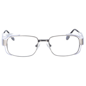 Moderne Schutzbrille aus Metall mit individueller...