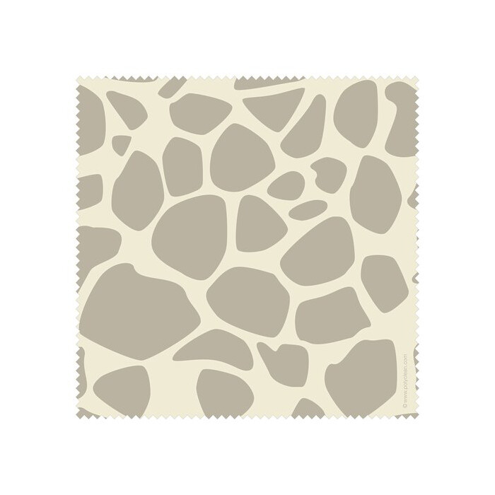 Polyclean Microfasertuch mit Motiv "Giraffe in creme" 17,5 x 17,5 cm