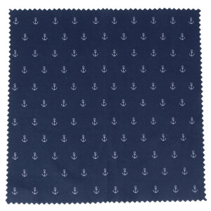 Microfasertuch zum Brille reinigen - Motiv Anker