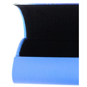 Schickes Hartschalen-Etui BLUE INSPIRATION mit Magnetverschluss und Insel