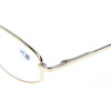 Schicke Lesebrille / -hilfe BENTE aus Metall mit klassischer Form und Federscharnier in Gold + 2,00 dpt