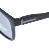 Schicke Kunststofflesebrille RILEY / MR73 mit Federscharnier und Sonnenschutz in Schwarz + 3,50 dpt