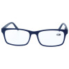 Schicke Kunststofflesebrille RILEY / MR73 mit Federscharnier in Blau + 1,50 dpt