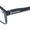 Schicke Kunststofflesebrille RILEY / MR73 mit Federscharnier in Schwarz + 1,00 dpt