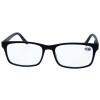 Schicke Kunststofflesebrille RILEY / MR73 mit Federscharnier in Schwarz + 1,50 dpt