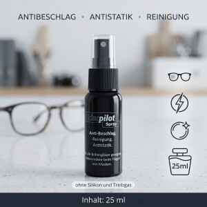 Klar-Pilot Spray - antibeschlag, antistatik, reinigen 25 ml