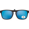 Sonnenschutz Vorhänger/ Clip on - mit Polarisation - groß, rechteckig - in Schwarz / Blau