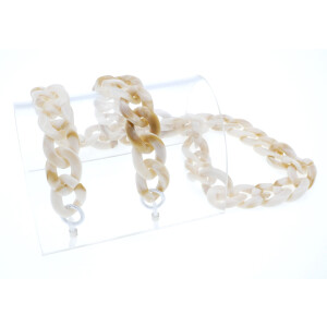 Cell-Brillenkette mit Gummischlaufe und Stopper in Marmor
