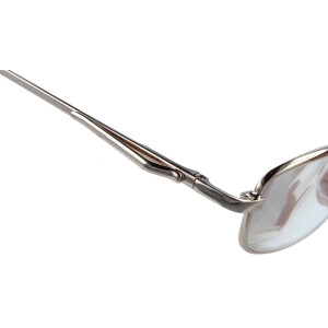Klassische Lesebrille / -hilfe FINLEY aus Metall mit Ansteck-Clip und Federscharnier in Gold + 3,00 dpt