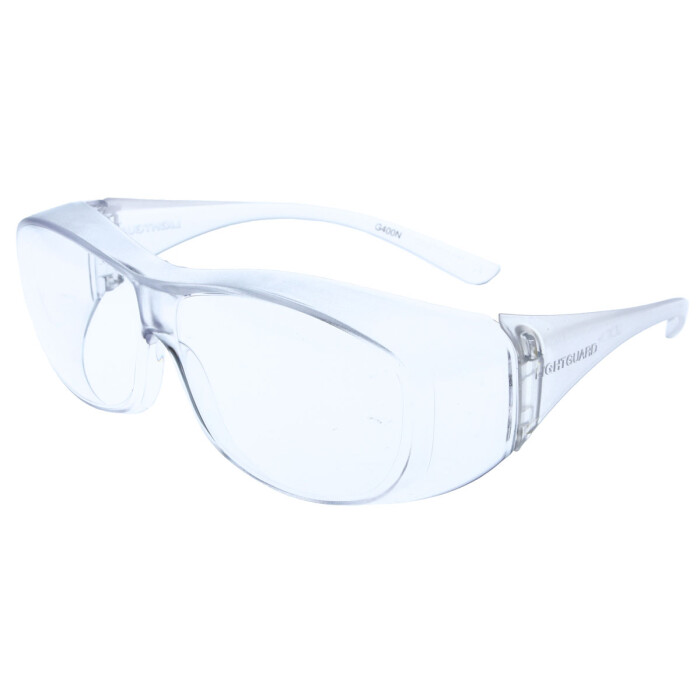 Durchsichtige Light Guard Überbrille - Polycarbonat und UV400 Schutz - Medium Size