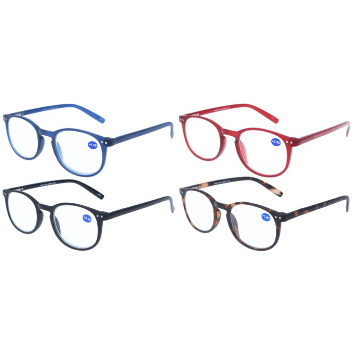 Schicke Fertiglesebrille JUNIOR NEW im modernen Panto-Design mit Federscharnier