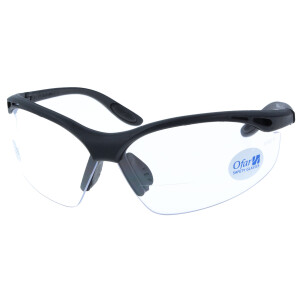 Praktische Arbeitsschutzbrille | Bifokal mit Leseteil / Nahteil + 1,00 dpt