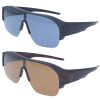 Sportliche Überbrille / Sonnenbrille aus mattem Material mit Sonnenschutz und Polarisation